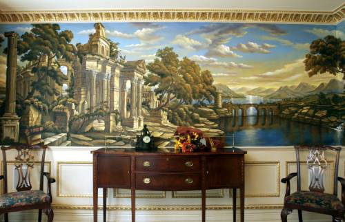 30 нереальных интерьеров с фотообоями